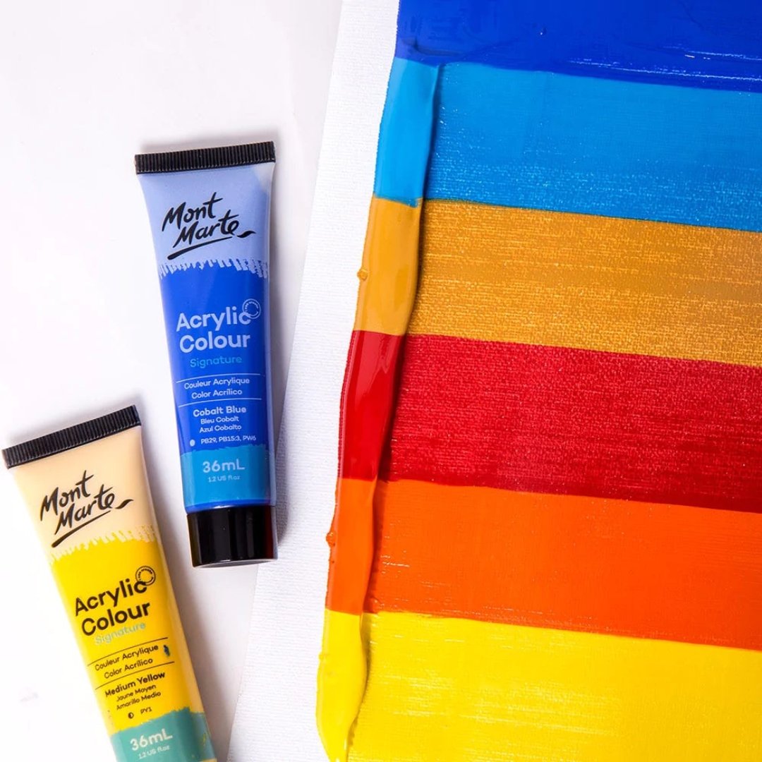 Mont Marte Acrylic Colour Paint Set Signature Pack Of 36