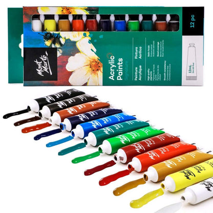 Mont Marte Acrylic Paint - Set 12 Colors*