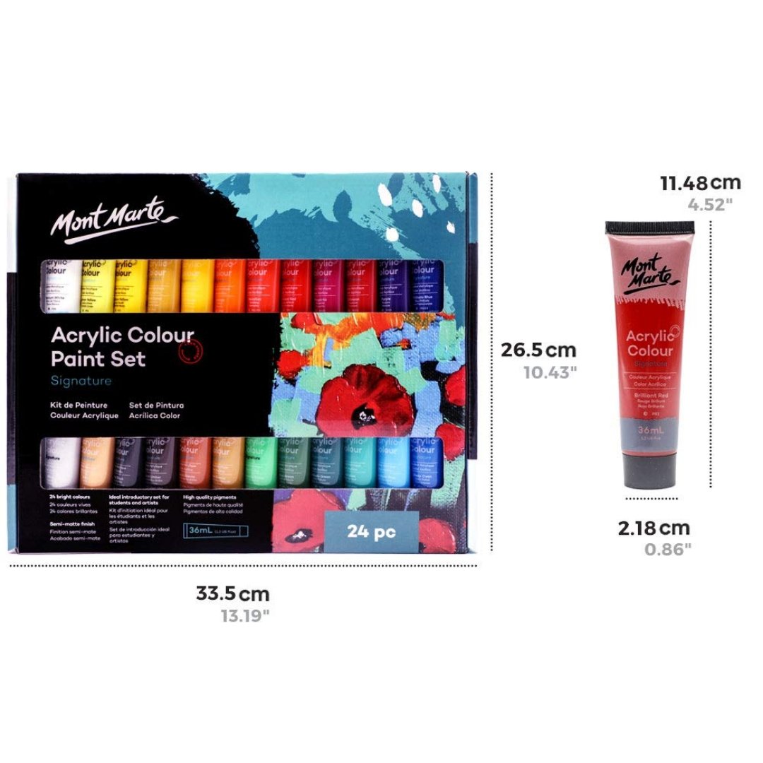 Mont Marte Acrylic Paint Set 24