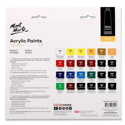 Mont Marte Acrylic Paints Signatures-24PC