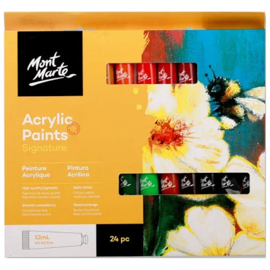 Mont Marte Acrylic Paints Signatures-24PC