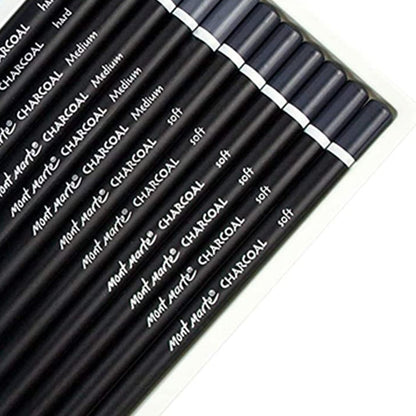 Mont Marte Charcoal Pencils set of 12pcs