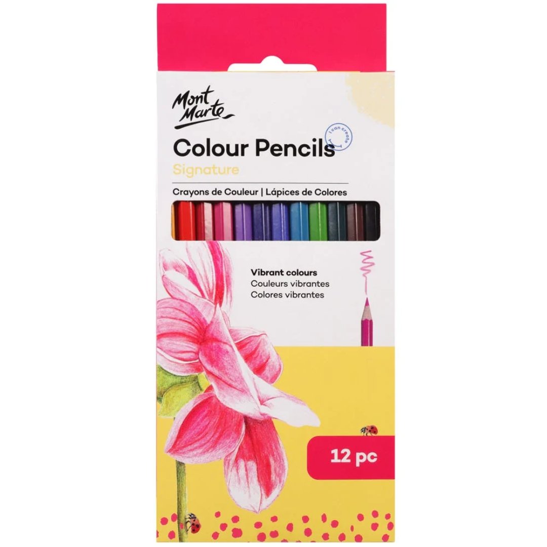 Mont Marte Coloured Pencils-Pack Of 12 & 24