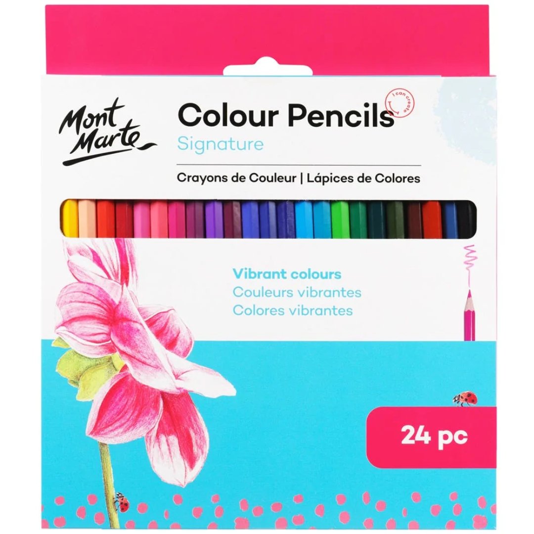 Mont Marte Coloured Pencils-Pack Of 12 & 24