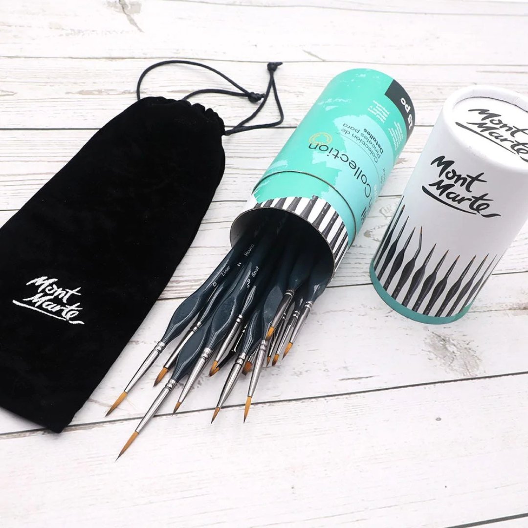 Mont Marte Detail Brush Collection Pack Of 15