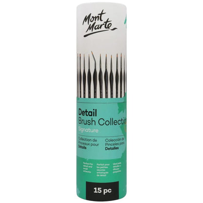 Mont Marte Detail Brush Collection Pack Of 15