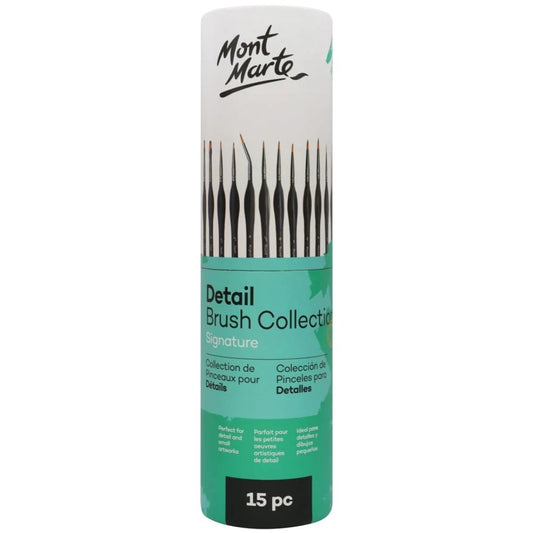 Mont Marte Detail Brush Collection Pack Of 15