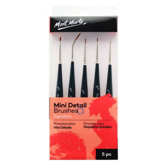 Mont Marte Detail Brush Set Pack Of 5