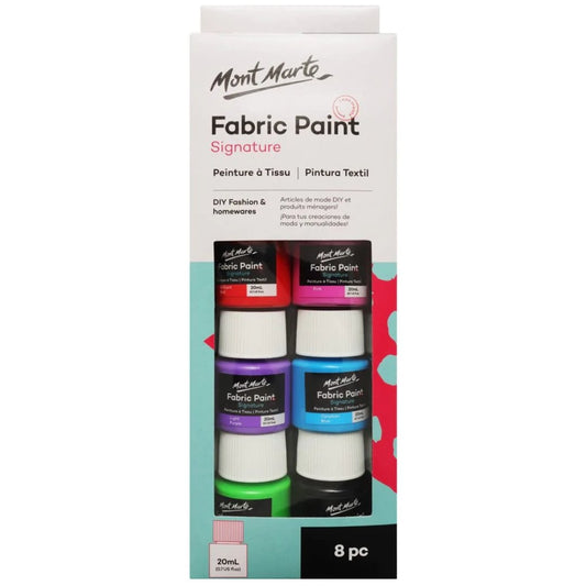 Mont Marte Fabric Paint Set Of 8