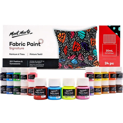 Mont Marte Fabric Paints Pack Of 24