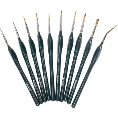 Mont Marte Fine Detail Brush Set Pack Of 10