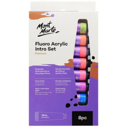 Mont Marte Fluoro Acrylic Paint Intro Set