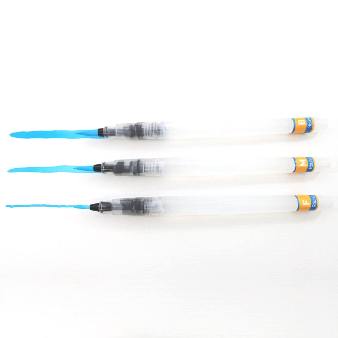 Mont Marte F/M/B Waterbrush Set (Pack Of 3)