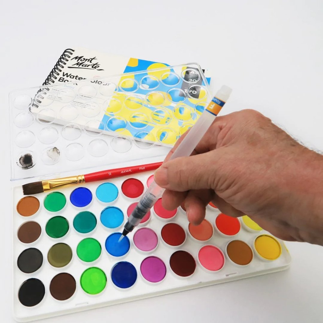 Mont Marte F/M/B Waterbrush Set (Pack Of 3)