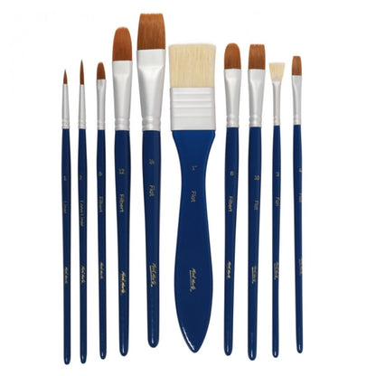 Mont Marte Gouache Brush Set In Wallet (Pack Of 11)