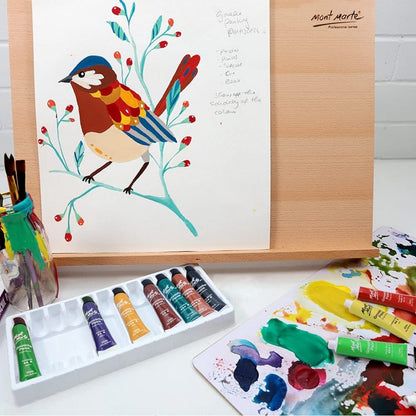 Mont Marte Gouache Paints 12pc x 12ml