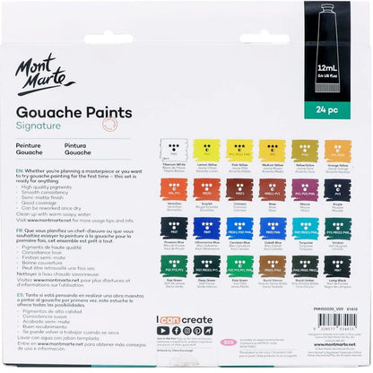 Mont Marte Gouache Paints 24pc x 12ml*