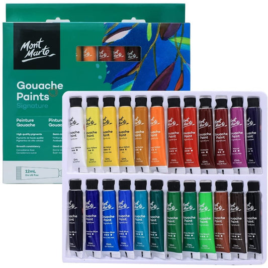 Mont Marte Gouache Paints 24pc x 12ml*