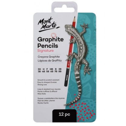 Mont Marte Graphite Pencils Pack Of 12