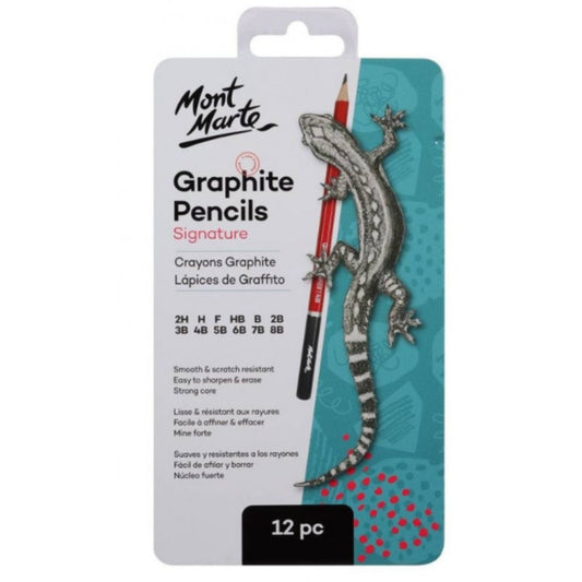 Mont Marte Graphite Pencils Pack Of 12