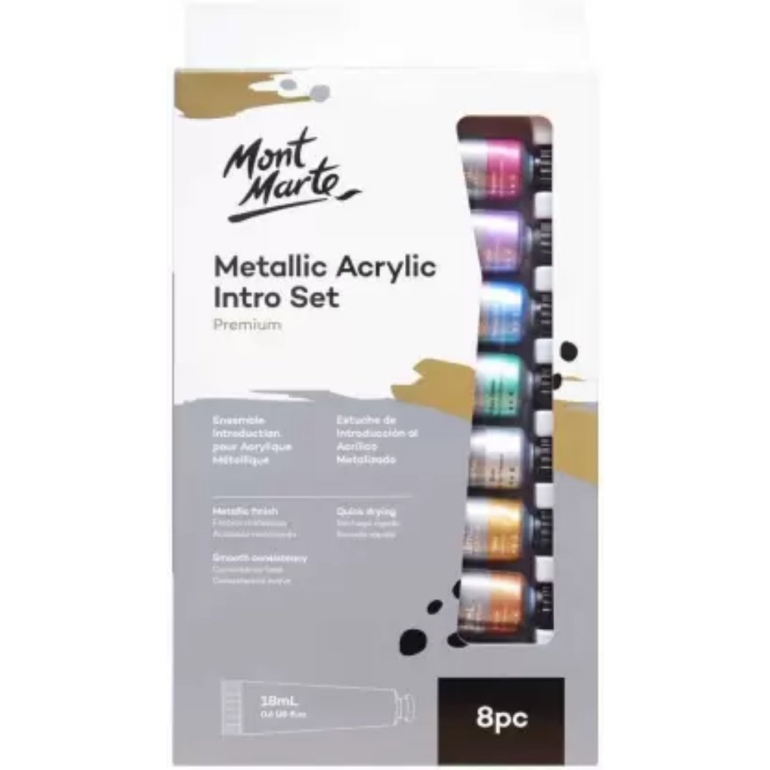 Mont Marte Metallic Acrylic Paint Intro Set