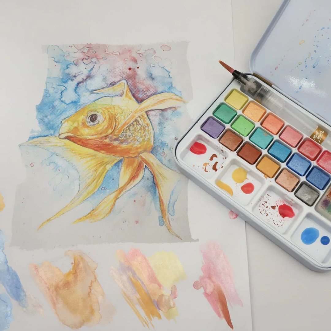Mont Marte Metallic Watercolour Set (Pack Of 21)