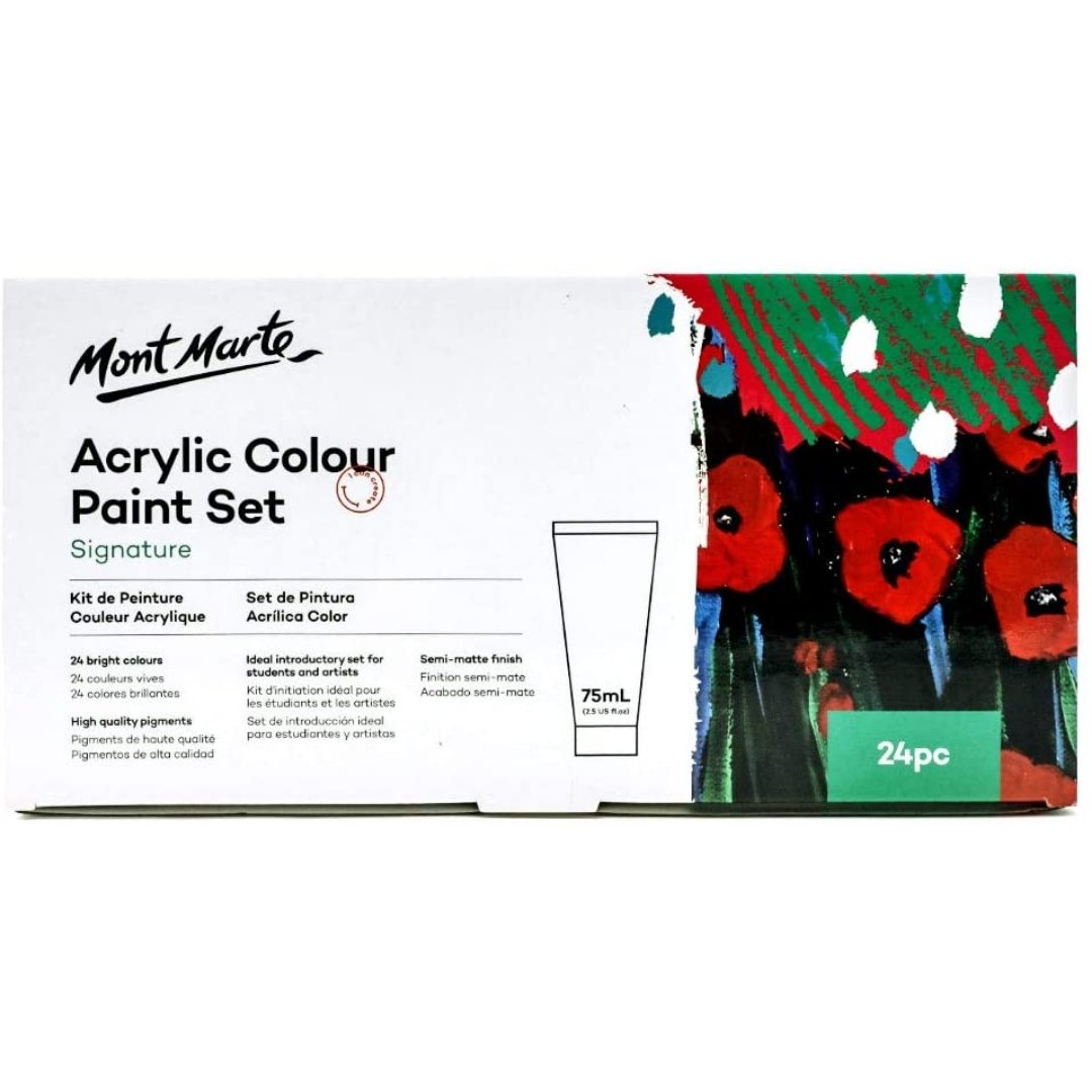 Mont Marte Signature Acrylic Color Paint Set of 24*