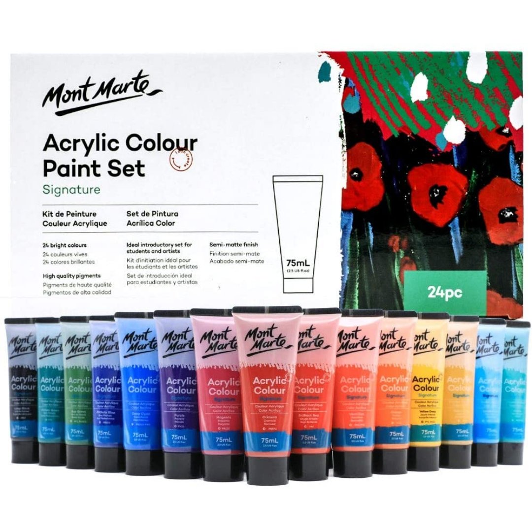 Mont Marte Signature Acrylic Color Paint Set of 24*