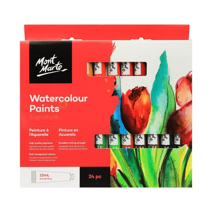 Mont Marte Water Colour Paints 12ml Set of 24