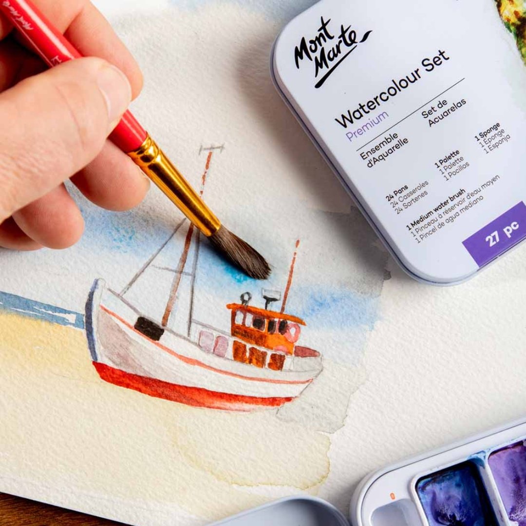 Mont Marte Watercolor Paint Set Of 27