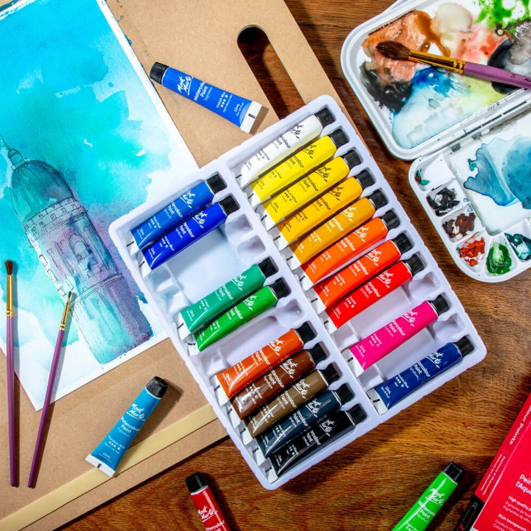 Mont Marte Watercolor Paints Pack Of 24