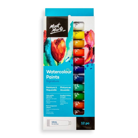 Mont Marte Watercolour Paints Pack Of 12