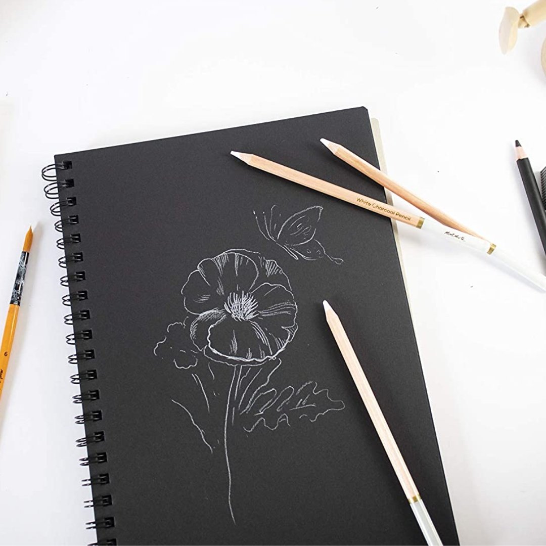 Mont Marte White Charcoal Pencils Pack Of 3