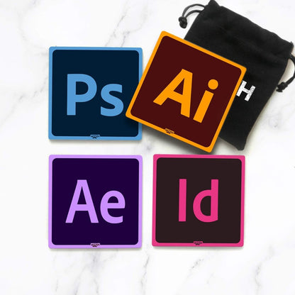 Mooch Ludo Coasters (Pack of 4)