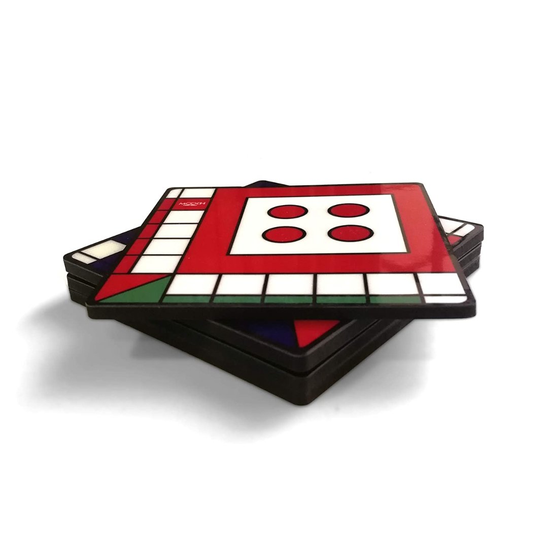 Mooch Ludo Coasters (Pack of 4)