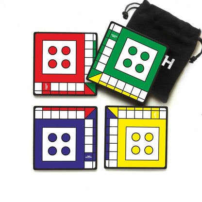 Mooch Ludo Coasters (Pack of 4)