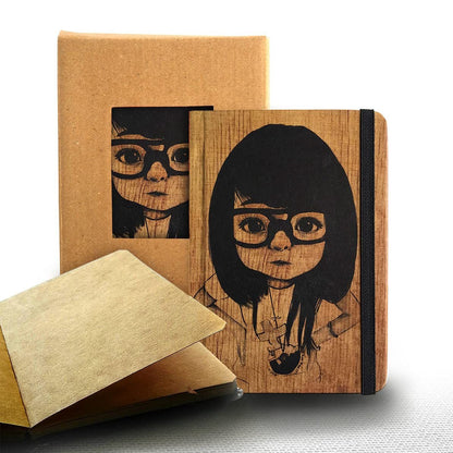 Mooch Nerd Girl Khaki Paper A6