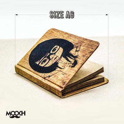 Mooch Nerd Girl Khaki Paper A6