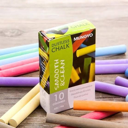 Mungyo Dustless Chalk - Coloured