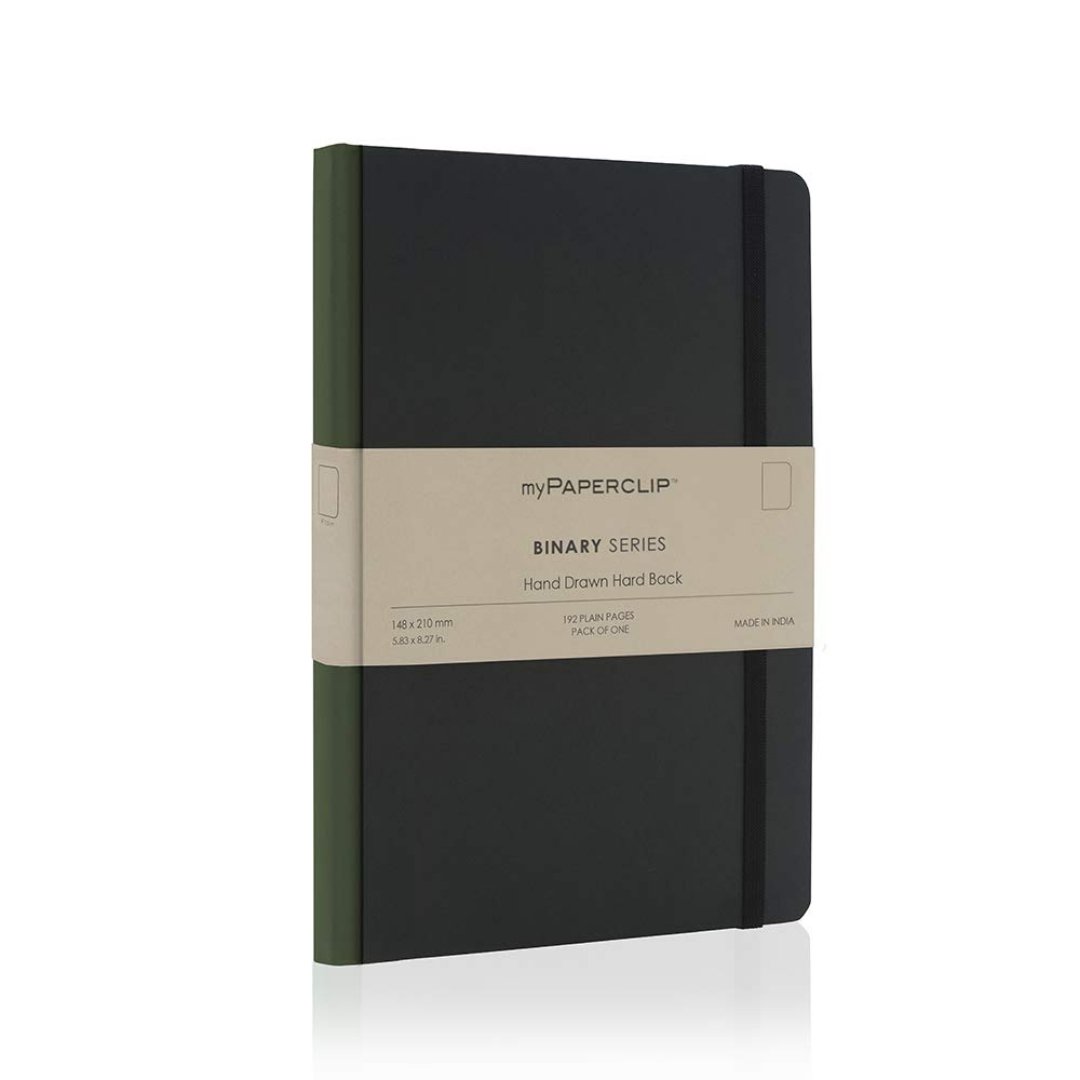 MyPaperclip Binary Series A5 Plain Notebook