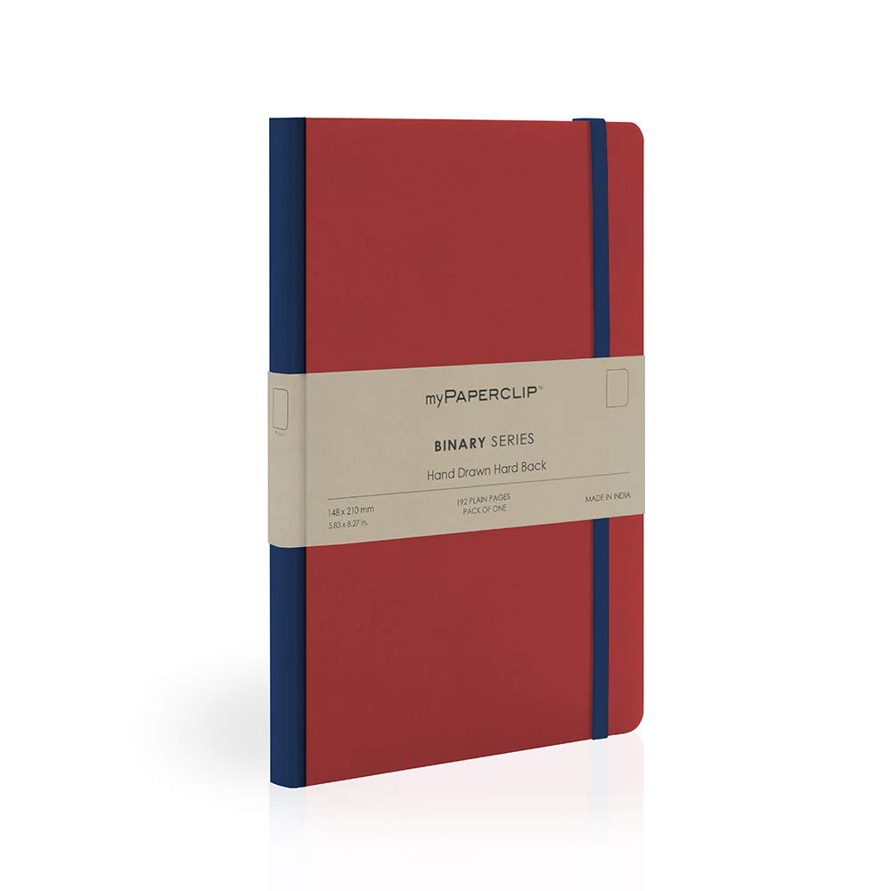 Mypaperclip binary series hand drawn hard back