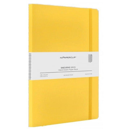 Mypaperclip Executive Series Hand Drawn Paper Back Plain A6 Notebook