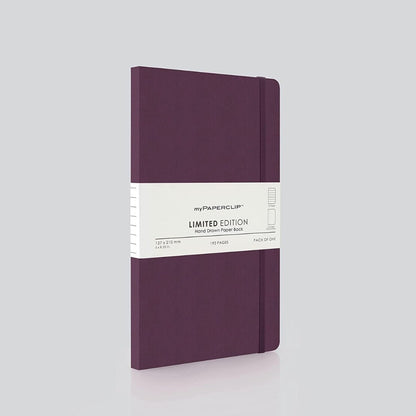 Mypaperclip Limited Edition Hand Drawn Paper Back Ruled Notebook  (A5-Size)