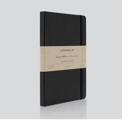 Mypaperclip Signature Series Hand-drawn PU Back Notebook- Ruled