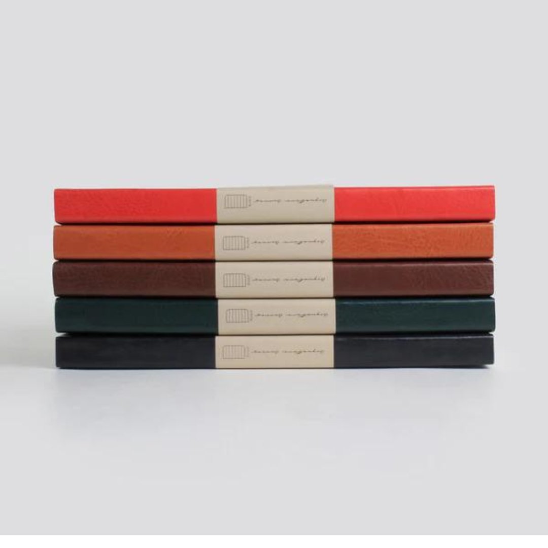 Mypaperclip Signature Series Hand-drawn PU Back Notebook- Ruled