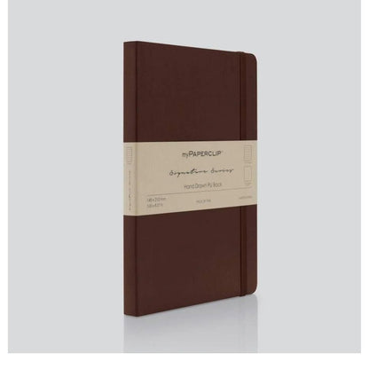 Mypaperclip Signature Series Hand-drawn PU Back Notebook- Ruled