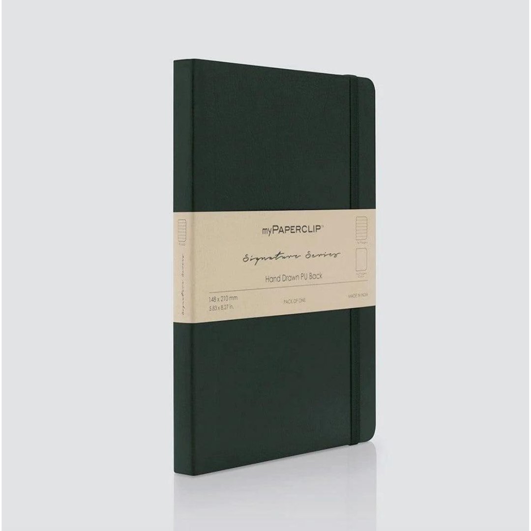 Mypaperclip Signature Series Hand-drawn PU Back Notebook- Ruled