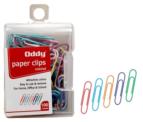 Oddy Paper Clips Colored (Pack of 2)