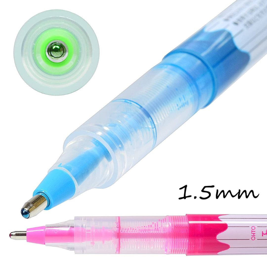 Ohto Fude Ball Color 1.5 ultra-thick  Roller Ball Pen