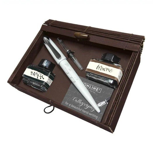 ONLINE, Calligraphy Set - AIR Best Writer BAMBOO Box WHITE